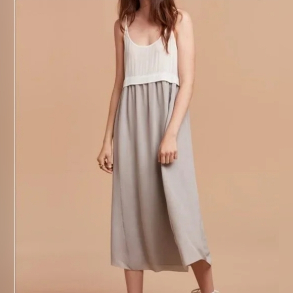 Aritzia Wilfred 100% Silk Flowy Midi Dress XXS - Picture 3 of 11